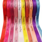Polyester Satin Ribbon Logo Floral Satin Ribbon Printed Ribbon