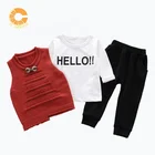 Autumn New Style Sweater waistcoat Three-piece Suite Clothes for European Children wear boys Children's knitted sweater
