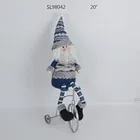 Personalized stufffed Santa Riding a tricycle Christmas Ornaments