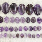 Nature Stones Natural Stone Gemstone Wholesale Oval Shape Nature Amethyst Stones Cabochon Loose Gemstone