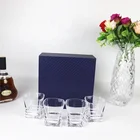 Best quality gift box for high quality crystal glass tumbler set of 4