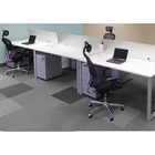 Modern Wood 3 People Office Workstation Mroden Office Furniture Cubicle 4 Seater Office Cubicle Tall