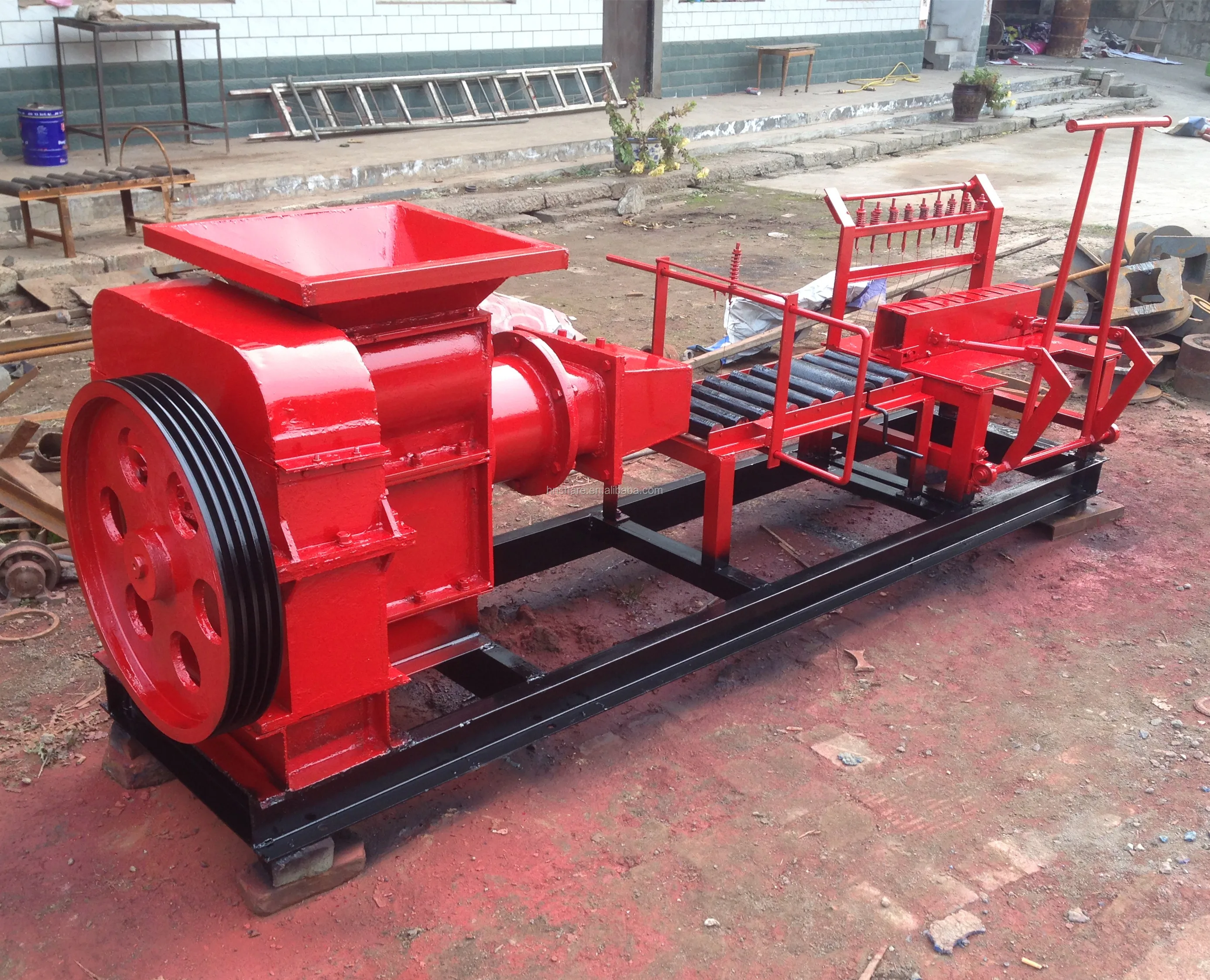 Automatic Vacuum Extruder Small Red Earth Mud Soil Clay Brick Making