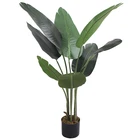 Hot sale artificial banana tree for home decoration plastic Traveller's Palm Tree for Shipping mall supermarket sale