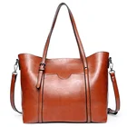 Best quality pu leather ladies bags tote for women go shopping