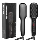 Men hair straightener multi-function electric hair beard straightener brush