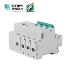 high quality 3 pole rcbo made in china TGB1NLE-32 3P+N C32 mcb 300mA best brand 32a circuit breaker