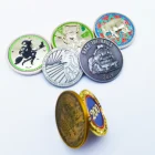 Factory manufacture custom Zinc Alloy Brass plated silver Metal Enamel Challenge Coin
