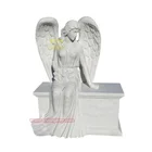 Tombstone Natural Stone Top Quality White Gravestone Small Child Headstone Baby Angel Tomb Marble Tombstone