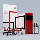 Customized Colorful Printing 10x10ft Modular System 3m*3m Standard Portable Exhibition Booth
