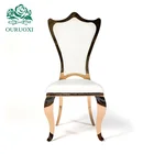 Dubai Rental Party Furniture Dining Gold Stainless Steel Metal Wedding Chair