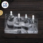 11*17+3cm High Quality Ice Cream Food Packaging Alcoholic Beverages Stand Up Packaging Pouch Bag With Spout