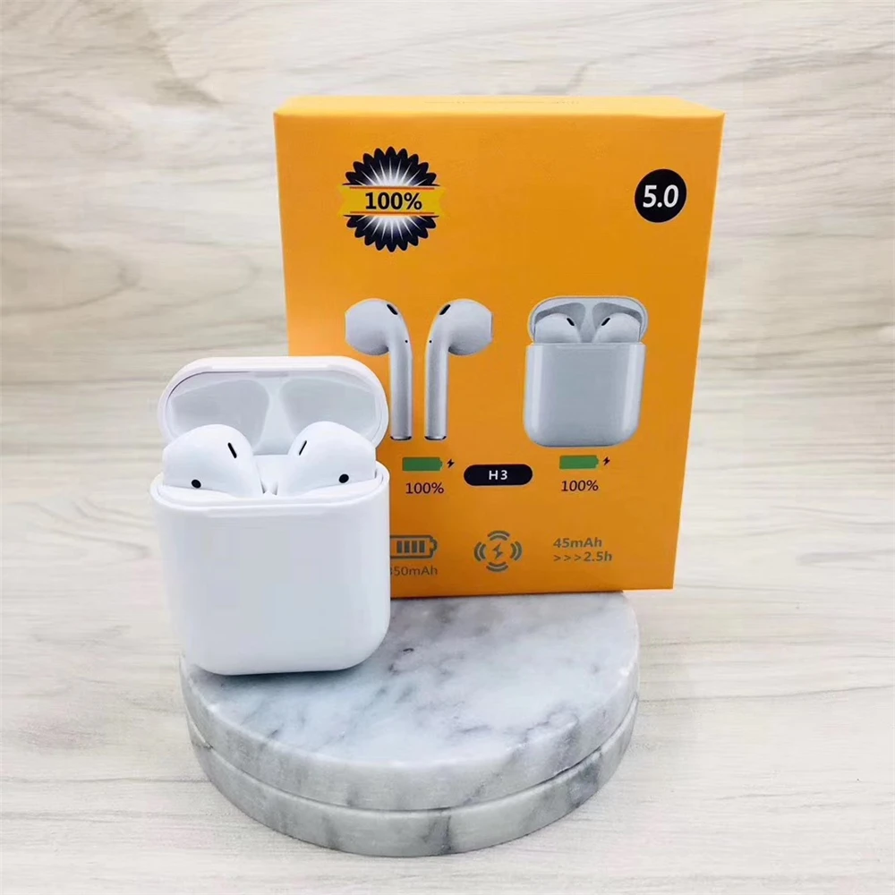2019 trending amazon H3 tws BT 5.0 Tws Headset With Touch Control Wireless Charging Headphones Wireless Bluetooth earphone - ANKUX.COM