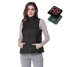 OEM Intelligent Heated Waistcoat Woman Winter Vest with infrared therapy