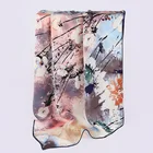 Fashion 100% Crepe Silk Scarves Printed Custom For Women