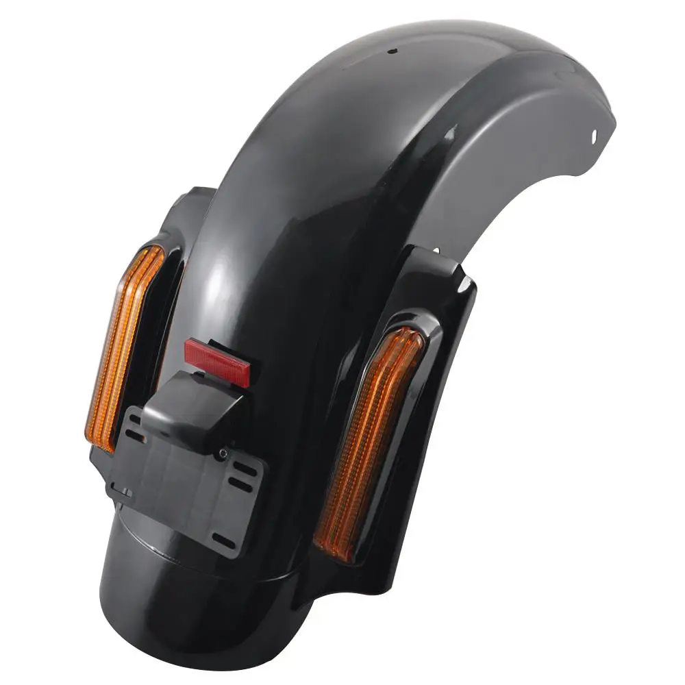 Motorcycle Black Rear Fender System LED Tail Light Fit For 2014-2019 Harley Touring FLTRX FLHX FLTRX FLHTCU Ultra Limited