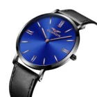 Minimalist Fashion Original Quartz Movement Wristwatch Quality Leather Watch for Men