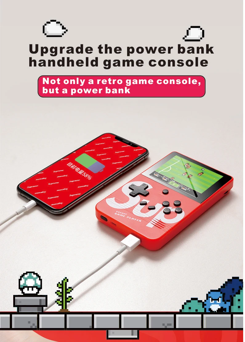 2020 new sup portable tv video handheld mini console 400 games
