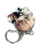 Making Key Ring Holographic Keychain New Factory Making Holographic Acrylic Keychain Collectible Key Ring Charms