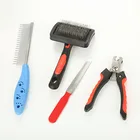 Pet comb cat cleaning and beautifying dog and dog supplies four sets of pet supplies dog toys