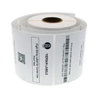 Factory wholesale Custom roll thermal transfer strong adhesive blank art paper carton label sticker for Zebra Dymo printer