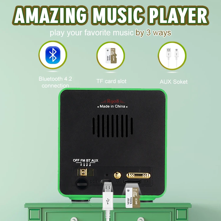 Birthday gift China manufacturer fm portable radio abs material lightweight home radio