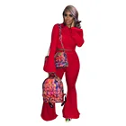 Clothes Wholesale Cheap African Clothing Women's Casual Wear Plain Clothes 2 Piece Sets Of Clothing