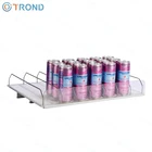 Customized Freezer Equipment Gravity Roller Shelf Glide System for Product Display