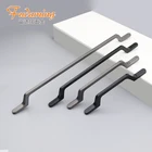 America style black bronze zinc alloy square small handle for cabinet wardrobe door