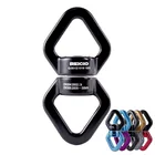 Outdoor climbing black aviation aluminum 30KN safety Rotational Device