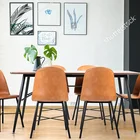 Room Furniture High Quality Wholesale Luxury Metal Legs Mdf Oak 6 Seater Table For Dining Room Furniture