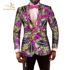 New Fashion African Style Print Men Suit Jackets, Popular African Clothing Custom Men Suit