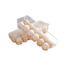 PET material plastic clear storage container fridge egg box container