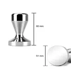Coffee 51mm Coffee Tamper 51mm Premium Stainless Steel Smoothing Flat Base Espresso Powder Coffee Tamper