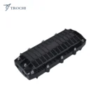 3 inlet 3 outlet 6 ports horizontal fiber optic splice closure with 24 core per splice tray