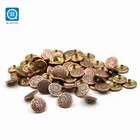 SK Flower Snap Buttons Press Metal Closing Buttons Fasteners For Coat Clothing