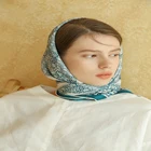 100% Silk Scarf Women Fashion Vintage Printing Scarf High Quality Silk scarves