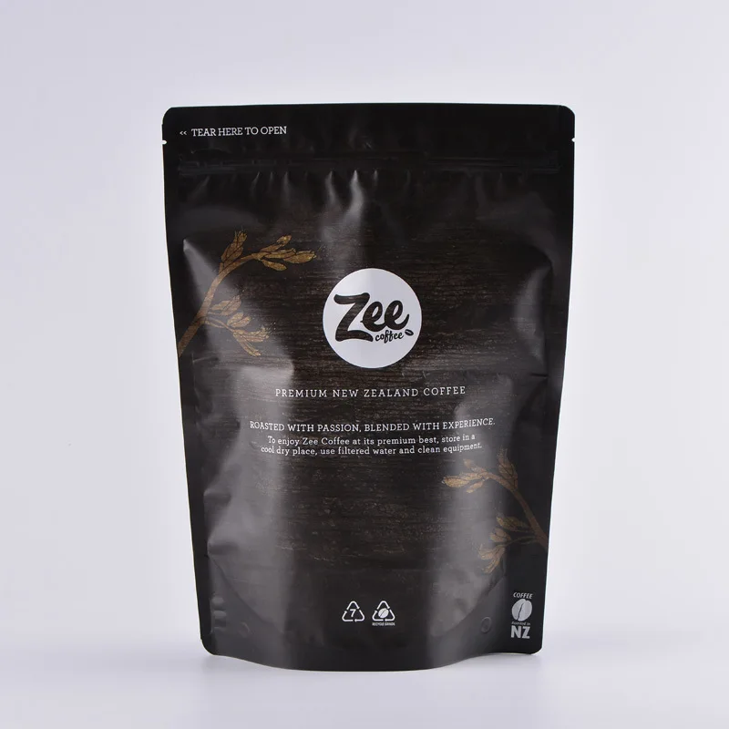 Coffee Bean Packaging Bag Custom Printing Dry Fruit Snack Stand Up Bag