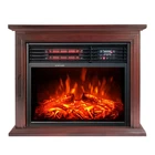 modern Freestanding Portable wooden Infrared electric fire place HEATER fireplace with mantel