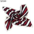 custom printed lady scarves designer hair head women square silk scarf natural