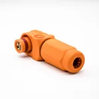 IP67 14mm 400A Energy Storage Plug Connector Orange Shell HV Busbar Pin