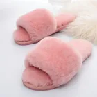 Slippers Winter Cotton Wool Slippers Fashionable High Quality Men Slippers Wool Winter Cotton Slippers Big Fur Slides
