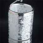 Light Holder Promotional Spinning Tea Light Candlestick Christmas Carousel Snowflake Rotary Candle Holder