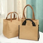 Crochet Bags 20 Years Factory White Jute Crochet Gunny Packaging Wine Gift Sack Bags