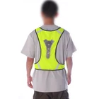 Transparent Lamp Cap Luminous Hi Vis Safety Reflective Vest Cycling LED Glow Vest For Running