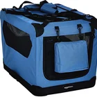 Touch-Rich outdoor and indoor Portable grey pet carrier house