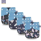 New Elinfant ecofriendly 4pcs per set coffee fiber Pocket baby cloth diaper