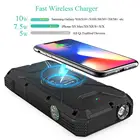 Charger Sos New 20000mAh Qi Wireless Solar Power Bank 2 In 1 Quick Charger With Type-C And SOS Flashlight