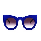 Cat Eye Sunglasses Women 2019 Fashion Plush personality Border Velvet Frame Vintage Sun glasses For Ladies UV400 Eyewear