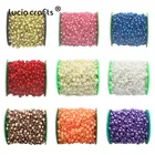 60meters/roll Mixed 3/8mm Artificial Pearls Beads Chain Garland Flowers For Wedding Bridal Bouquet Flower C0613